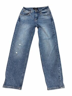 Social Threads x Risen Straight Leg Stretch Denim Jeans | Medium Wash | 0/24